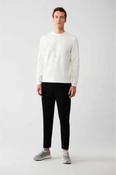 Men's White Sweatshirt - 10