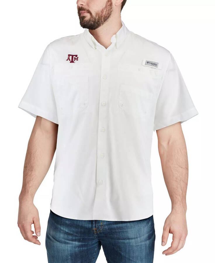 Men's White Texas A&M Aggies Tamiami Shirt White - 4