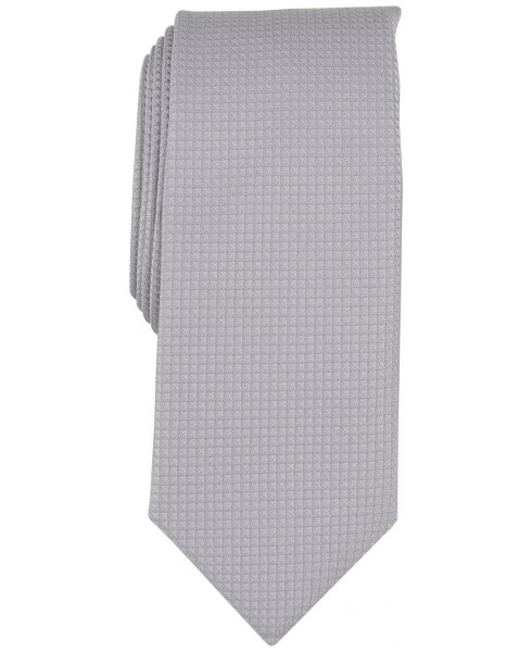 Men's Windhill Solid Tie, Created for Modazone Silver - 1