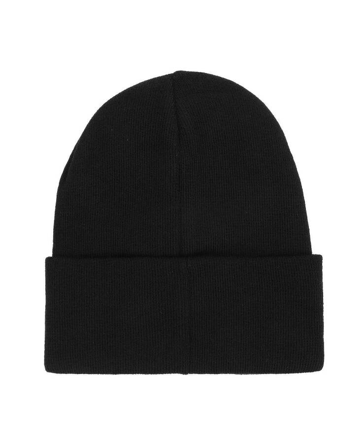 Men's Wo Woven NB Logo Cuffed Knit Beanie, One Size, Black Black - 3