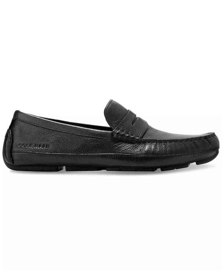 Men's Wyatt Slip-On Penny Drivers Black - 2