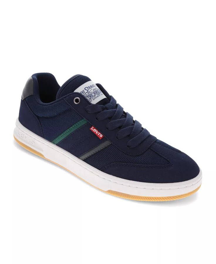 Men's Zane Low-Top Athletic Lace Up Sneakers Navy, Grey - 1