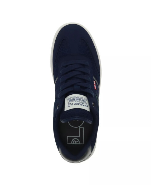 Men's Zane Low-Top Athletic Lace Up Sneakers Navy, Grey - 4