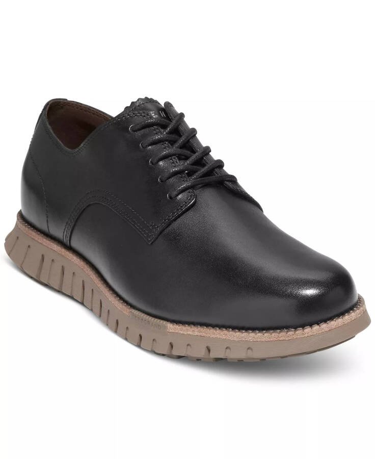 Men's ZERØGRAND Remastered Lace-Up Oxford Dress Shoes Black/ch Irish Coffee - 1