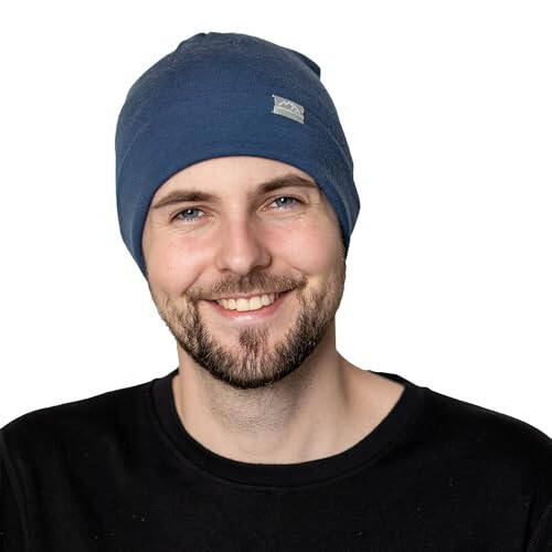 Merino Wool Beanie Hats for Men and Women – Cuff Wool Beanie Cap – Winter Hats for Men and Women, Winter Essential - 1