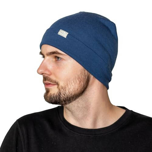 Merino Wool Beanie Hats for Men and Women – Cuff Wool Beanie Cap – Winter Hats for Men and Women, Winter Essential - 2