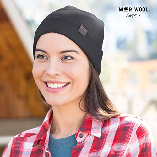 MERIWOOL Unisex Merino Wool Cuff Beanie Winter Hat for Men and Women - 5