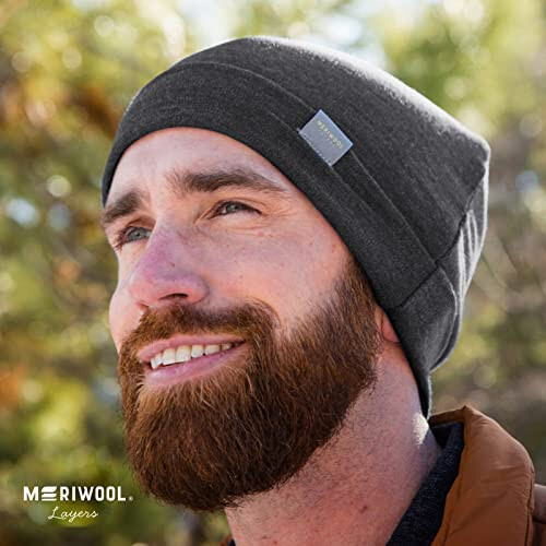 MERIWOOL Unisex Merino Wool Cuff Beanie Winter Hat for Men and Women - 6