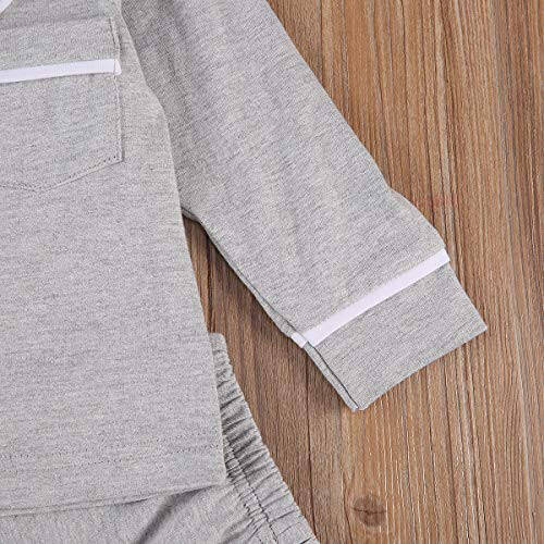 Merqwadd Toddler Baby Button-Down Pajamas Set, Cotton 2-PCS-PJs Set Shirt and Pants Sleepwear for Unisex Kids - 33