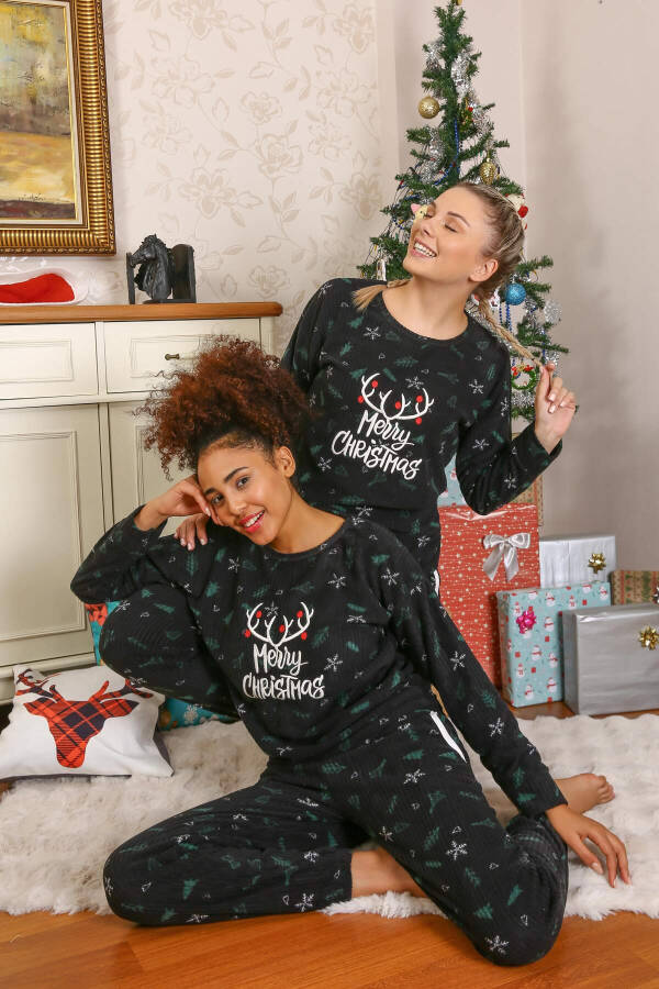 Merry Christmas Welsoft Polar Kadın Pijama Takımı 8514 - 1