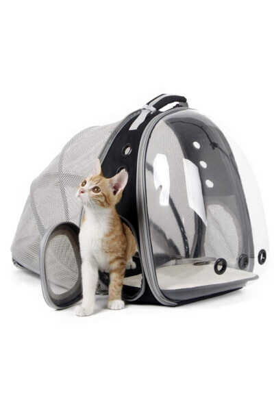 Mesh Openable Transparent Astronaut Cat Dog Pet Carrier Bag - 7