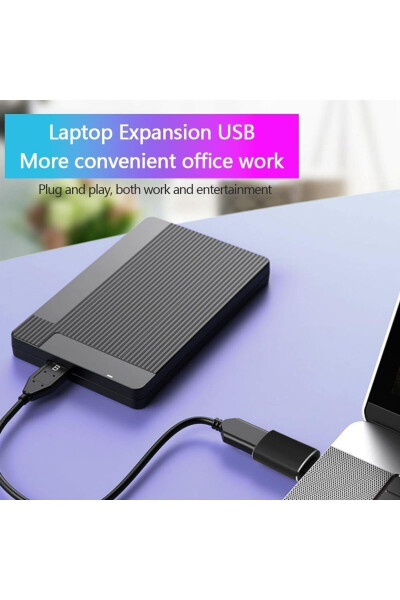 Металлический адаптер Type C Usb 3.1 OTG для подключения флешек к телефонам - 5