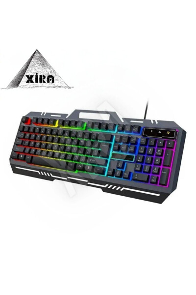 Металлический корпус Rgb 2в1 Игрок Игровой Механический Тактильный Проводной Турецкий Q Клавиатура И Rgb Мышь Набор Blic Bkb9 - 2