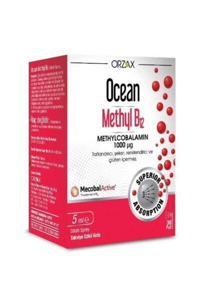 Metil B12 1000mcg Dilaltı Spreyi 5ml - 1