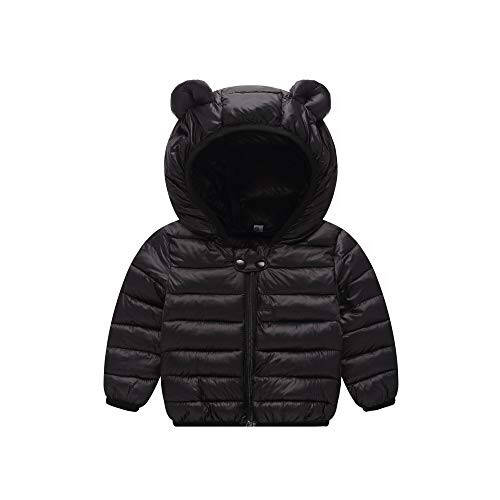 MH-Lucky Unisex Little Boys Girls Clothes Down Jacket Hoodie Coat Winter Warm Outerwear - 1