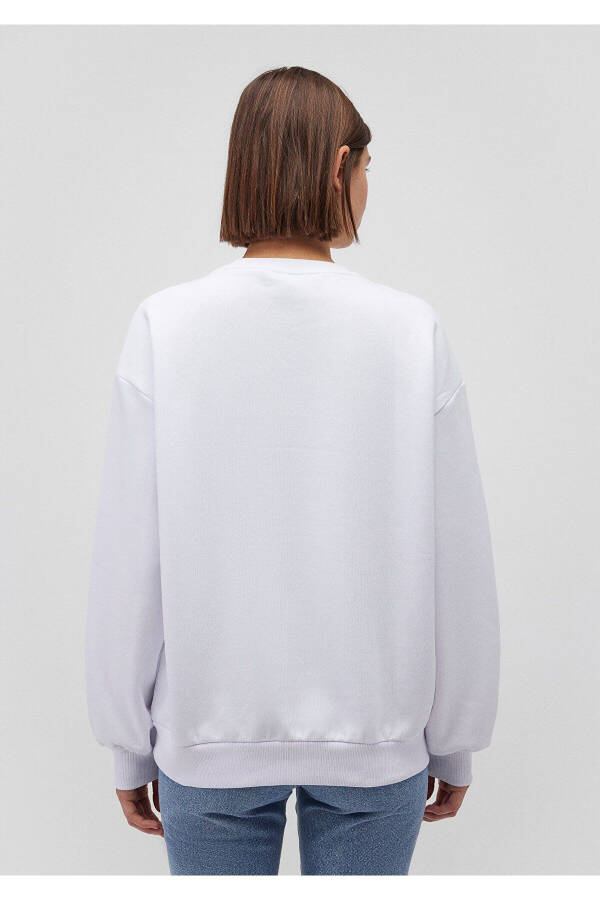 Miav Printed White Sweatshirt 1610964-620 - 10