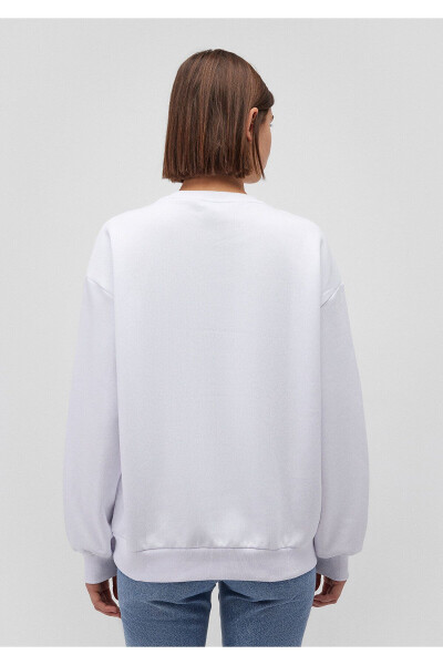 Miav Printed White Sweatshirt 1610964-620 - 4