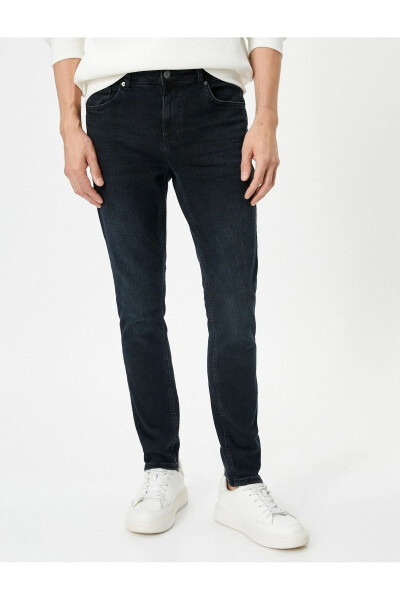 Michael Jean Imzoli Skinny Fit Jinsi Shimlari - 3