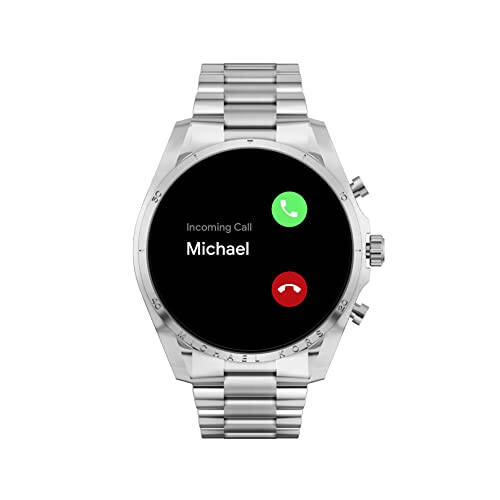 Michael Kors Erkek veya Kadın Gen 6 44mm Dokunmatik Ekran Akıllı Saat, Alexa Destekli, Fitness İzleyici, Uyku İzleyici, GPS, Müzik Kontrolü, Akıllı Telefon Bildirimleri (Model: MKT5139V) - 5