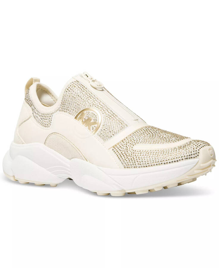 MICHAEL Sami Zip Trainer Sneakers Cream - 4