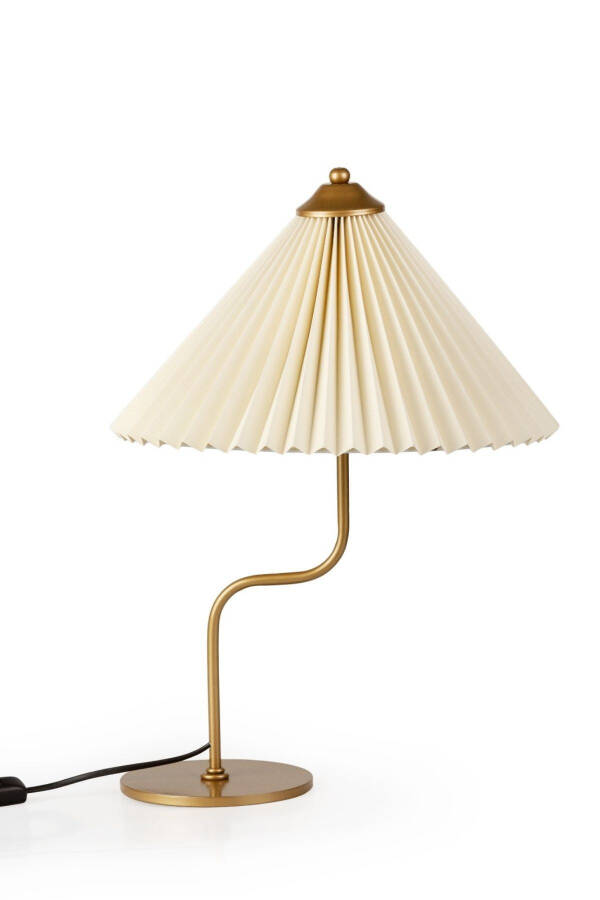 Michigan Antique Matte Gold Metal Lampshade - Cream Crackle - 2