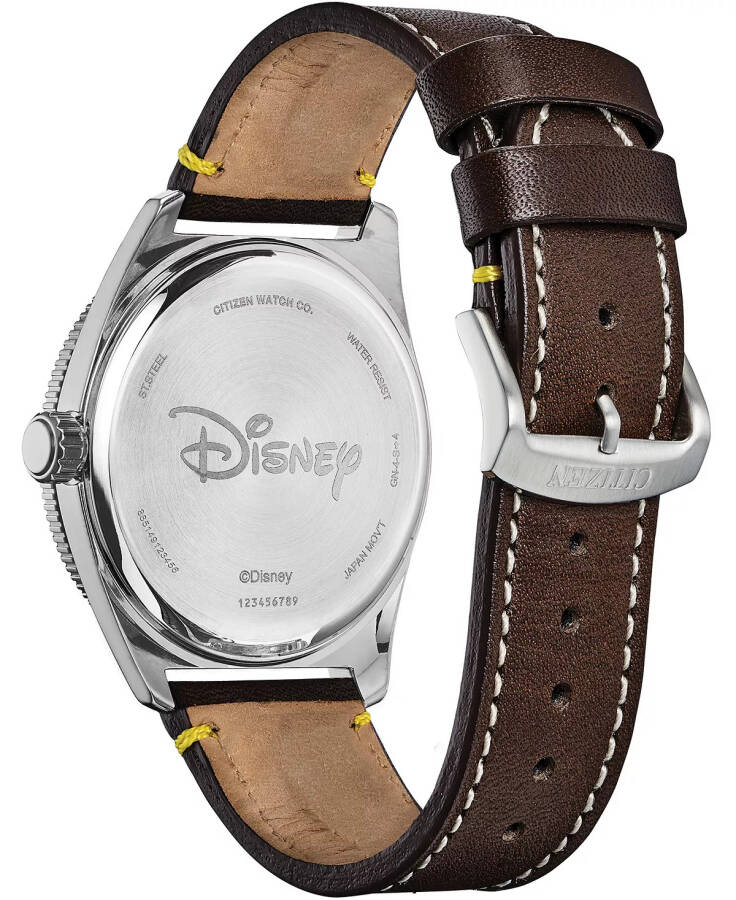 Mickey Mouse Klasik Kahverengi Deri Kayış Saat 43mm Kahverengi - 3