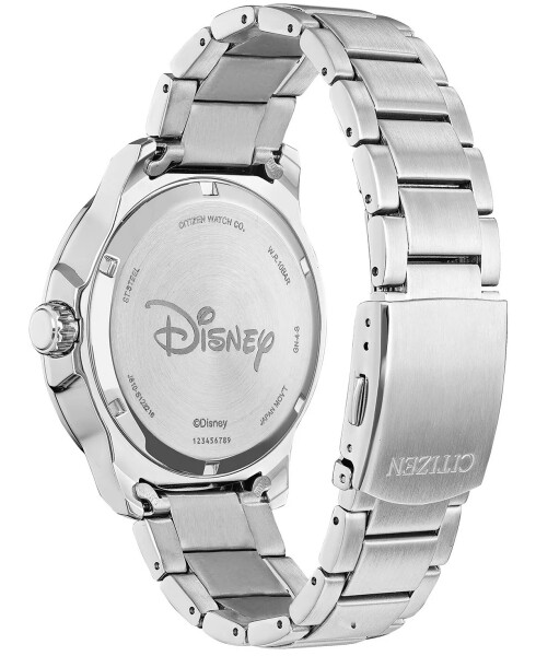 Mickey Mouse Water Sport Stainless Steel Bracelet Watch 46mm Silver-tone - 2