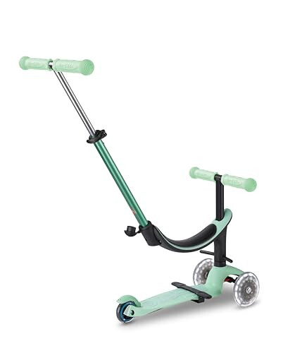 Micro Kickboard - Mini2Grow LED Tekerlekli - 4'ü 1 Arada Scooter - Eğilerek Direksiyon - İsviçre Tasarım Micro Scooter, Çocuklar İçin, 1-6 Yaş - 7