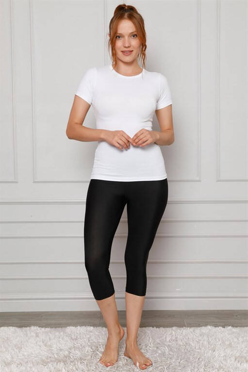 Microfiber Capri Leggings 5864 - 1