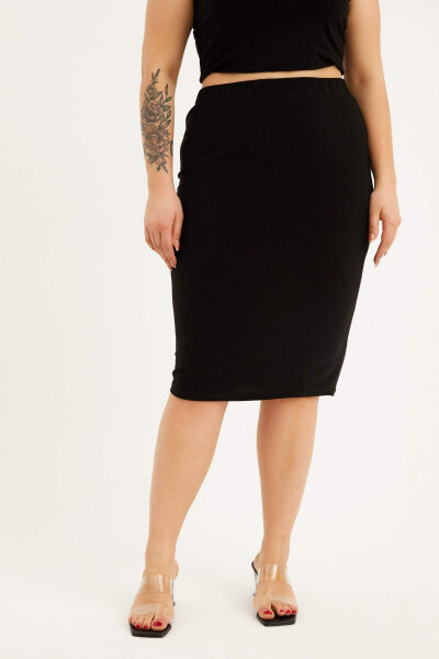 Midi Pencil Skirt - 2