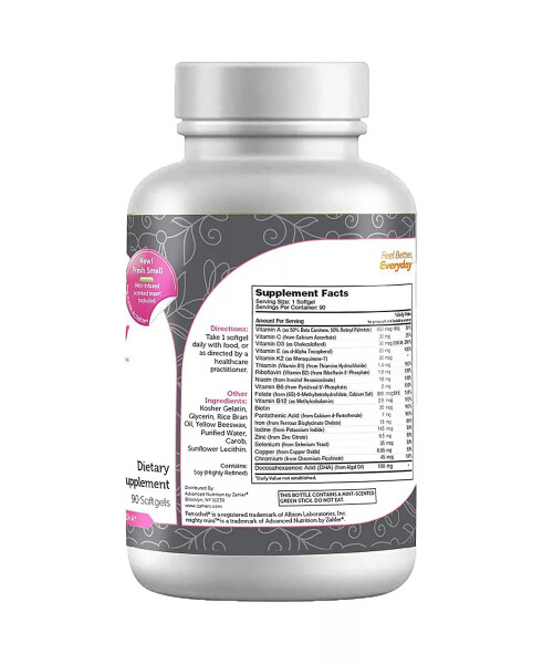 Mighty Mini Günlük Prenatal Vitaminler DHA İle - 90 Yumuşak Jel Kapsül Renksiz - 2