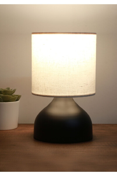 Milano Metal Body Lampshade Cream Crinkled Fabric Ayd-3087 - 7