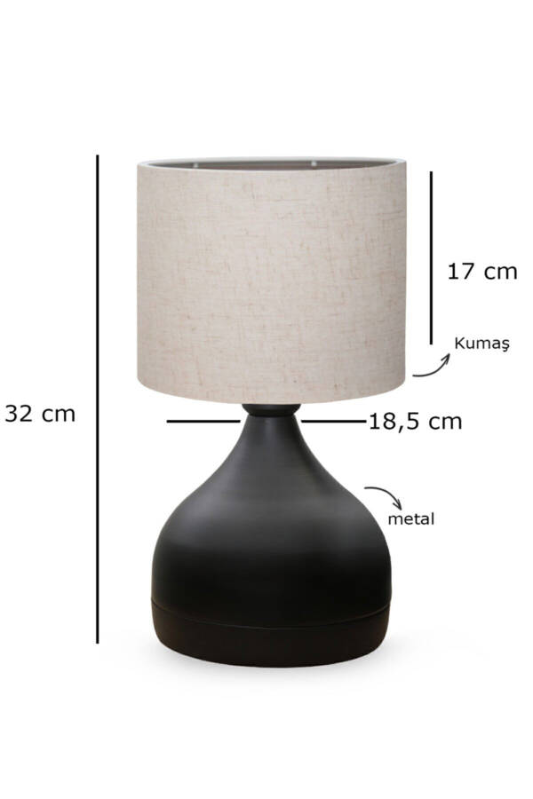 Milano Metal Body Lampshade Cream Crinkled Fabric Ayd-3087 - 3