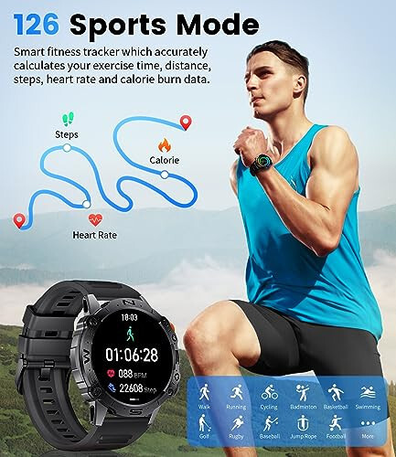 Military Smart Watch for Men (Answer/Dial Calls), 1.43