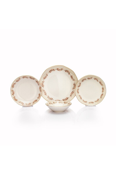 Mina Dinner Set - 24 Pieces - Cream - 1