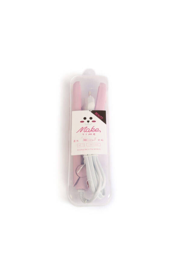 Mini Ceramic Travel Hair Straightener Pink - 15