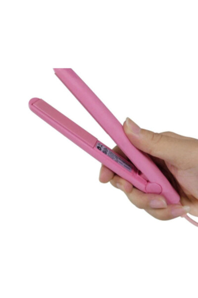 Mini Ceramic Travel Hair Straightener Pink - 18