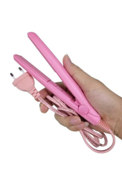 Mini Ceramic Travel Hair Straightener Pink - 19