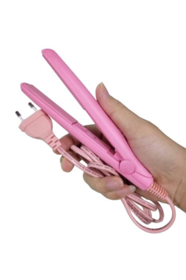 Mini Ceramic Travel Hair Straightener Pink - 12