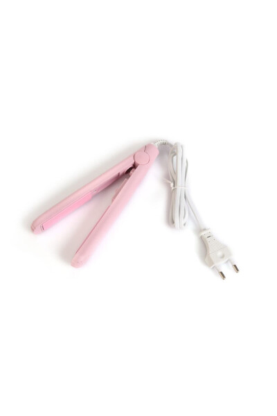 Mini Ceramic Travel Hair Straightener Pink - 2