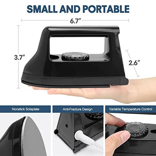 Mini hunarmandchilik temir qo'lda issiq press mashinasi to'plami, issiq o'tkazish uchun PVC gilamcha bilan portativ, DIY futbolka, poyafzal, sumka, vinil loyihalari uchun zaryadlovchi bazasi aksessuarlari - 2