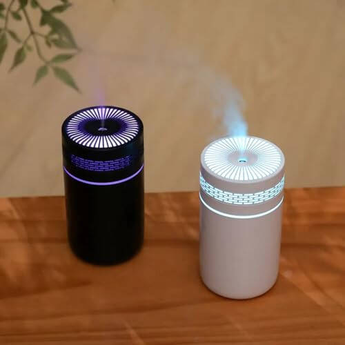 Mini Ko'chma USB Ultrasonik Havo Namlagich Aroma Essensial Yog' Difuzori (Zamonaviy Oq) - 4