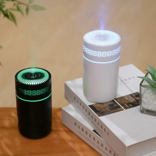 Mini Portable USB Ultrasonic Air Humidifier Aroma Essential Oil Diffuser (Modern White) - 2