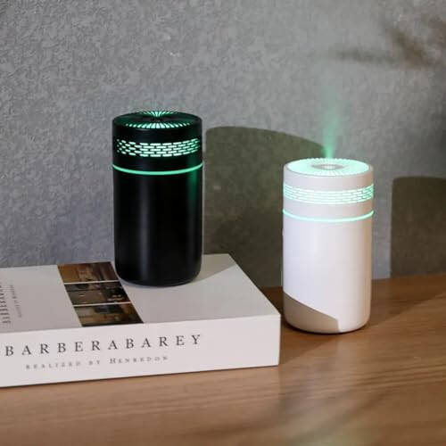 Mini Portable USB Ultrasonic Air Humidifier Aroma Essential Oil Diffuser (Modern White) - 3