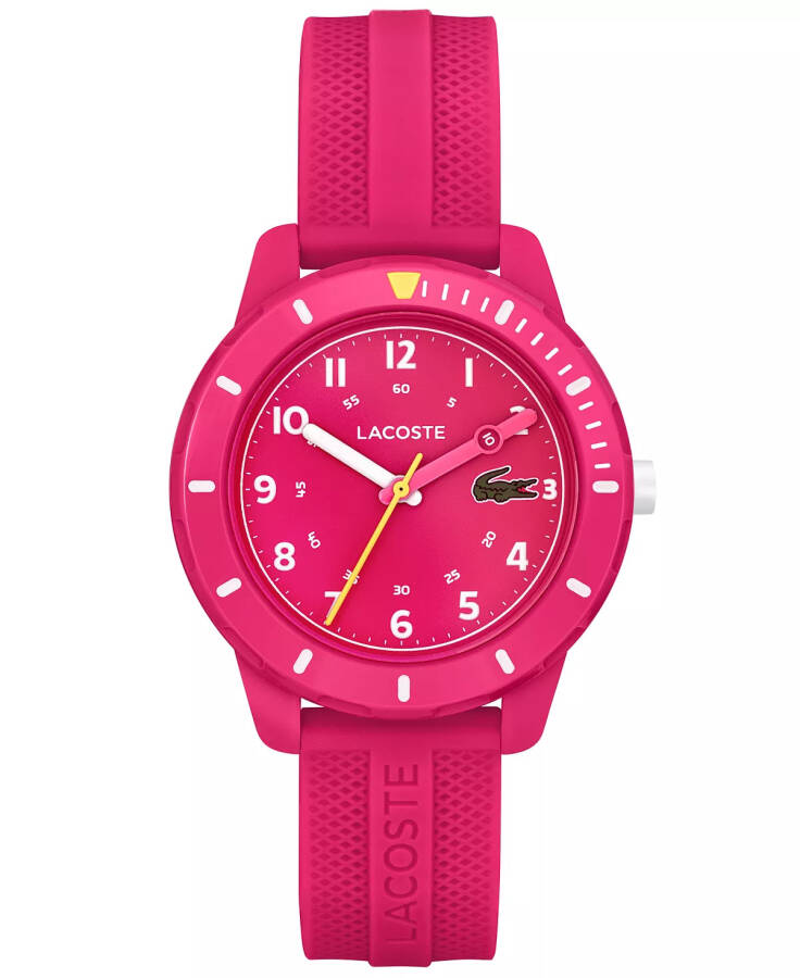 Mini Tenis Ahududu Silikon Kayış Saat 34mm Pembe - 1