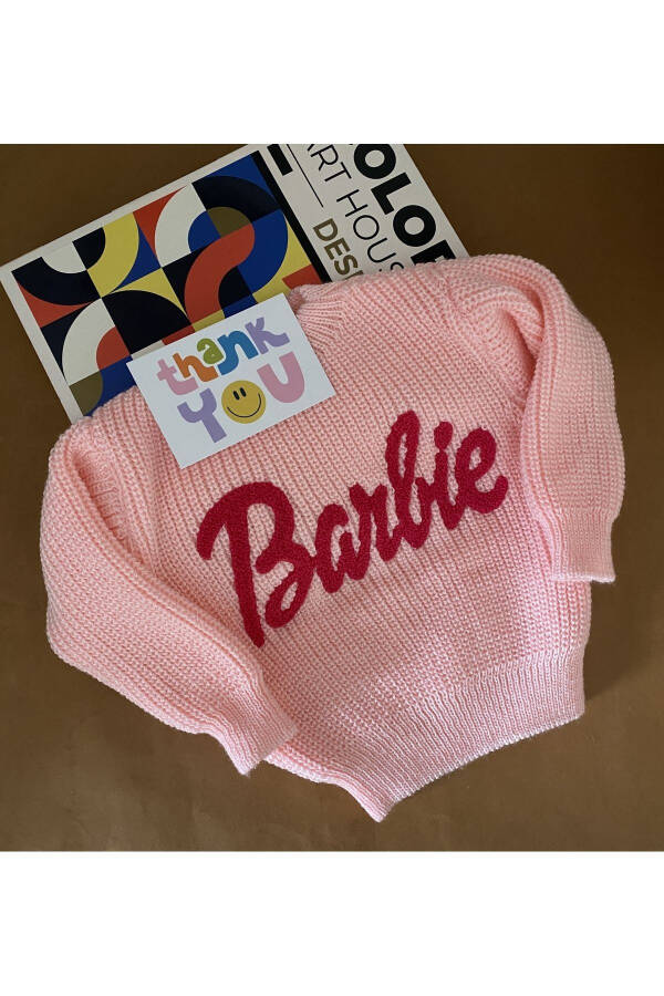 MINIBONCLUB BARBIE KNITTED BABY SWEATER-LITTLE MOUTH - 1