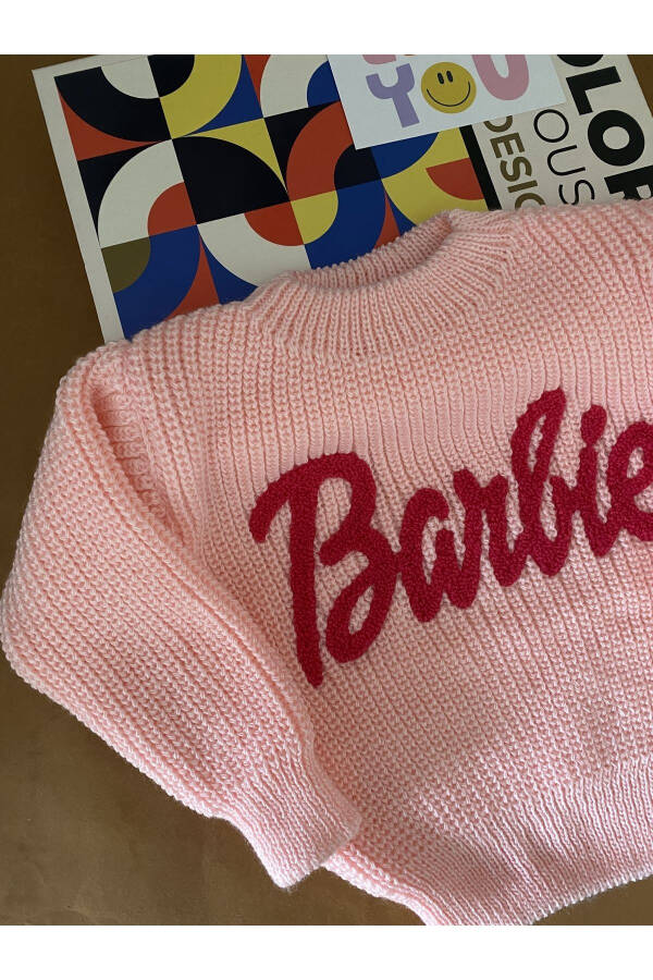 MINIBONCLUB BARBIE KNITTED BABY SWEATER-LITTLE MOUTH - 4