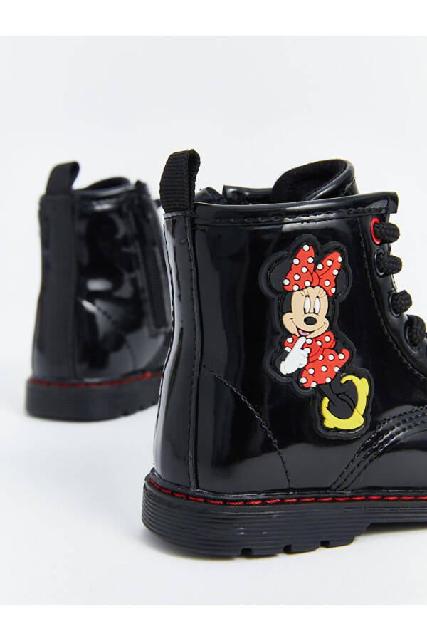 Minnie Mouse printed baby boots - 5