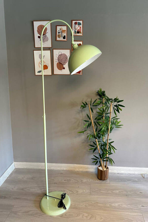 Mint Floor Lamp with Adjustable Head Modern Decorative Metal Living Room Study Room - 32