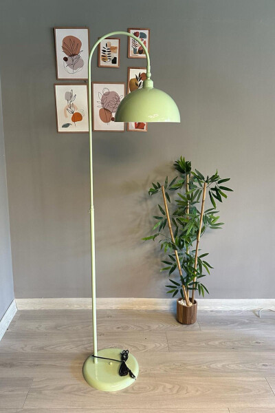 Mint Floor Lamp with Adjustable Head Modern Decorative Metal Living Room Study Room - 19